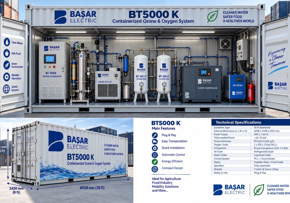 BT5000 K – Mobil Ozon & Oksijen Sistem Konteyneri